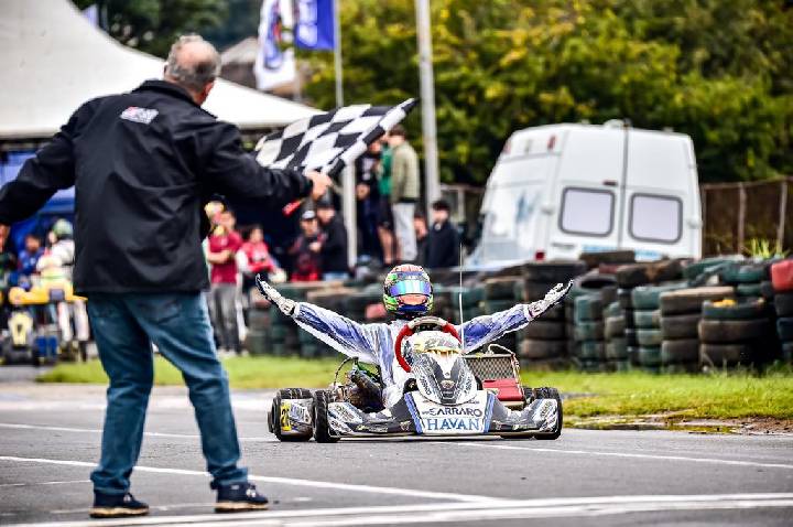 Arthur da Rocha marcou pole, venceu corrida e fechou a 5ª etapa da Copa São Paulo Light de Kart em 2º na OK-N Júnior