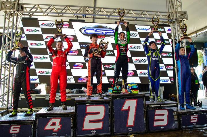 Benny Abdalla comemora sua primeira vitória na OK-N Júnior em dia de estreia com os chassis Bravar