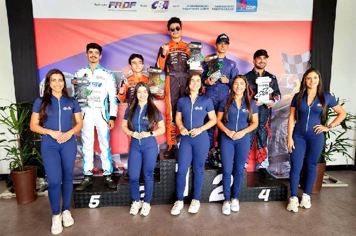 Bernardo Gentil deu show na 3ª etapa do Brasília Kart Series