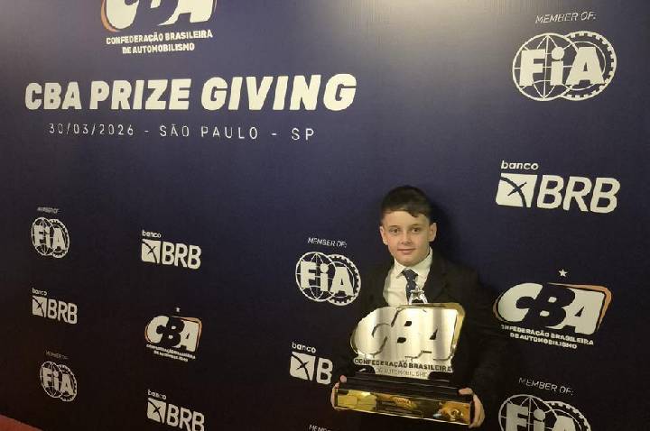 CBA prestou homenagem especial a Lorenzo Kuhn pela conquista do Campeonato Sul-Americano FIA Karting em 2025