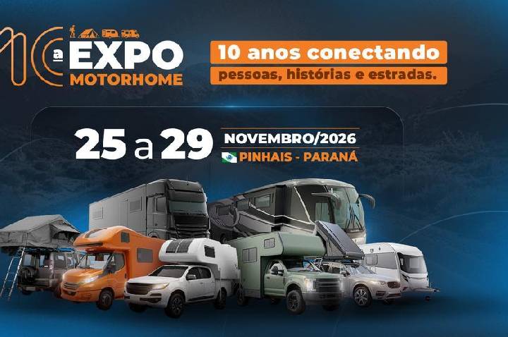 Expo Motorhome chega à 10ª edição consolidando-se como a maior feira de campismo e caravanismo da América Latina
