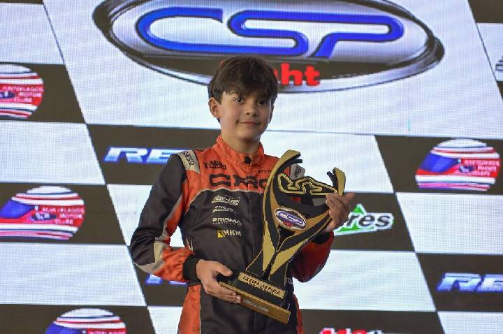 João Bertoldi mostra velocidade em Interlagos e conquista vice-campeonato na OKN Júnior Rookie em uma etapa desafiadora