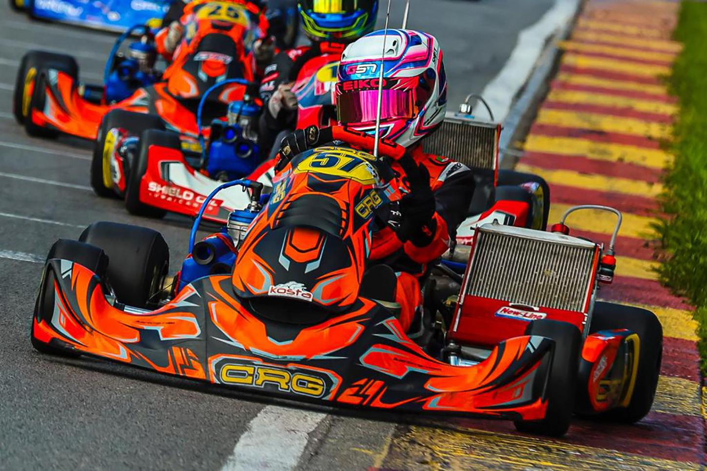 CRG venceu em três categorias e dominou o pódio da OK-N Júnior na 3ª etapa do Light de Kart
