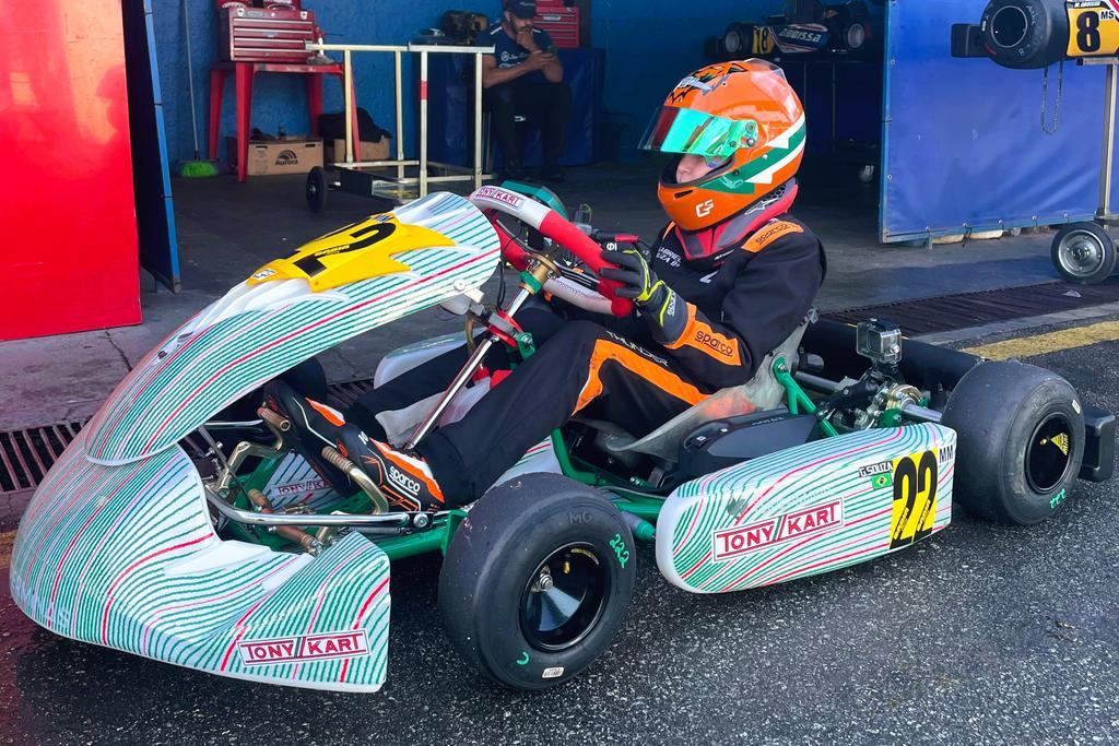 Gabriel Souza acelera em busca do pódio na Copa São Paulo KGV na Mini Max