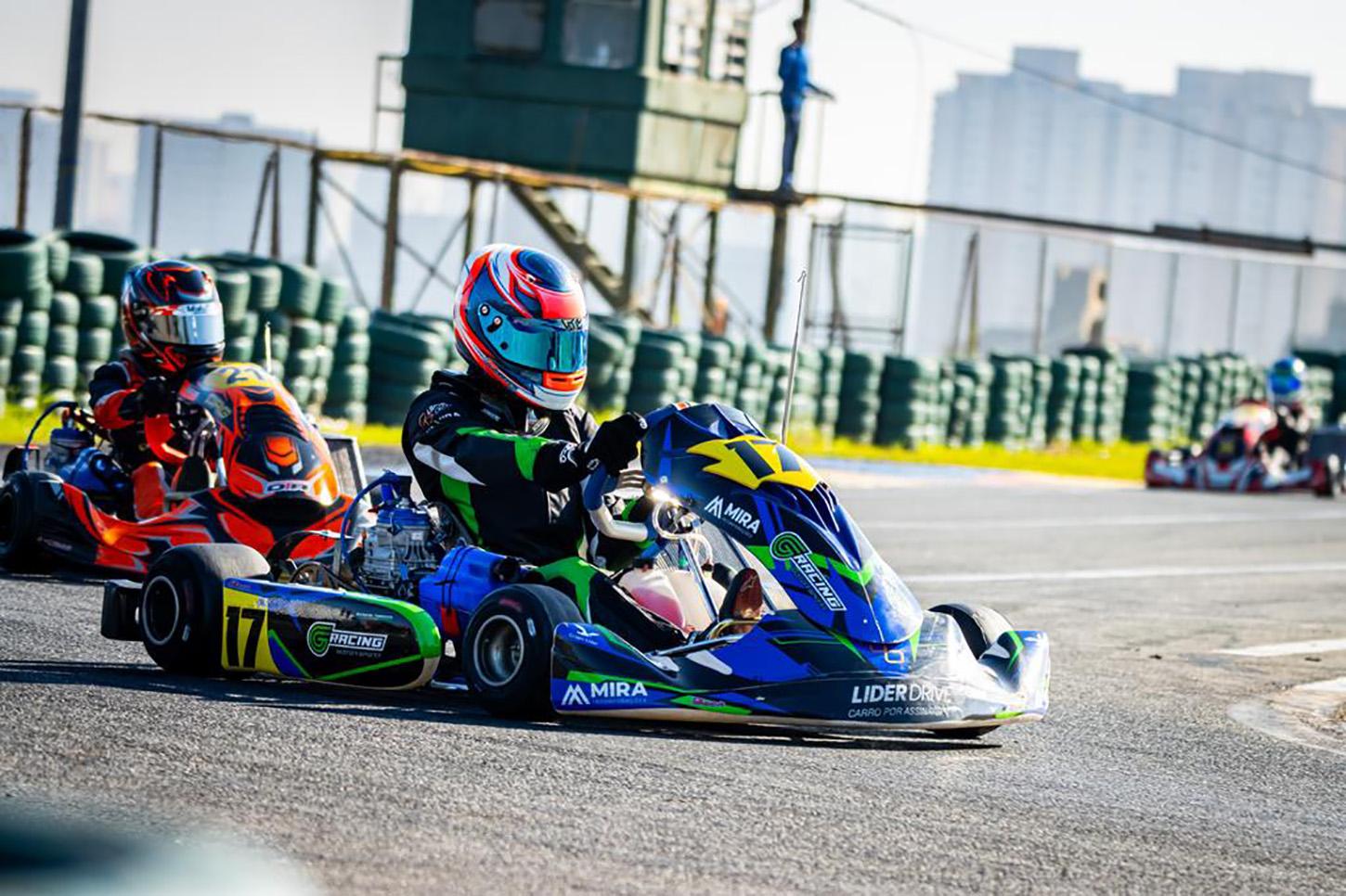 Mineiro Bernardo Tambasco é vice-campeão da 4ª etapa da Copa São Paulo Light de Kart