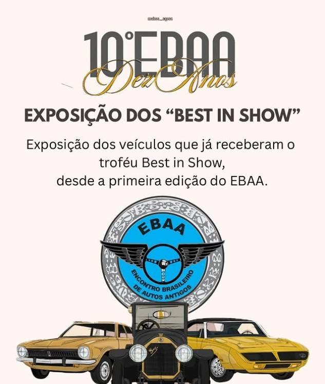 Encontro Brasileiro de Autos Antigos completa 10 anos e espera reunir 500 mil pessoas a partir de quinta-feira, dia 19, em Águas de Lindoia