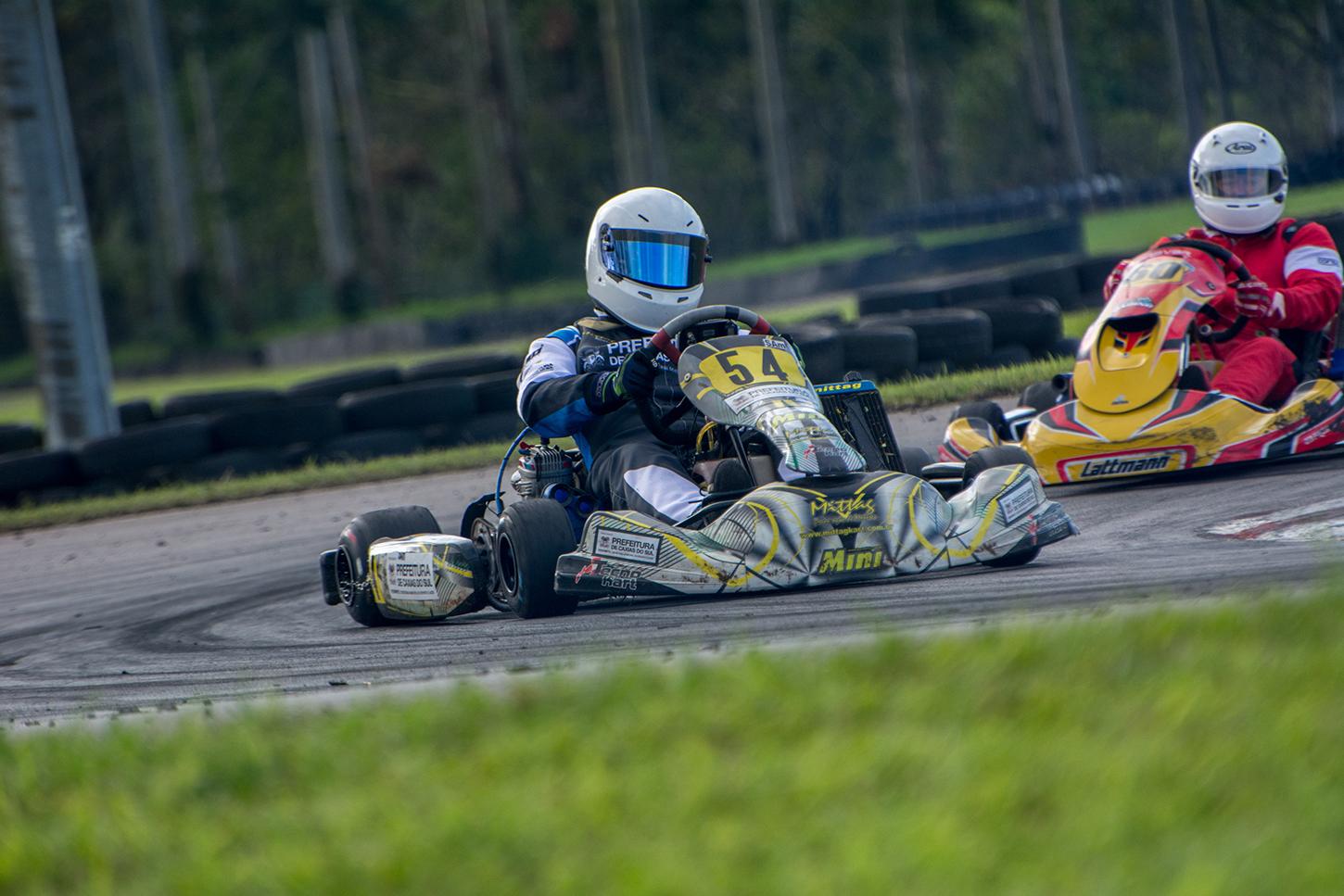 Guilherme Corso estreou em competições nacionais com pódio no Campeonato Sul-Brasileiro de Kart