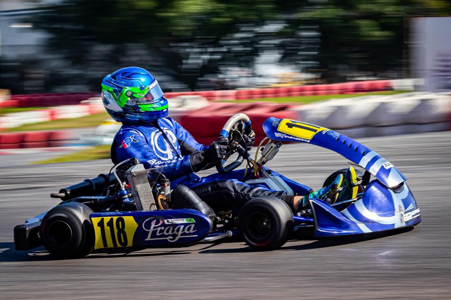 Nicollas Loretti venceu pela terceira vez em quatro etapas e se aproxima da liderança na Copa São Paulo Bradesco de Kart