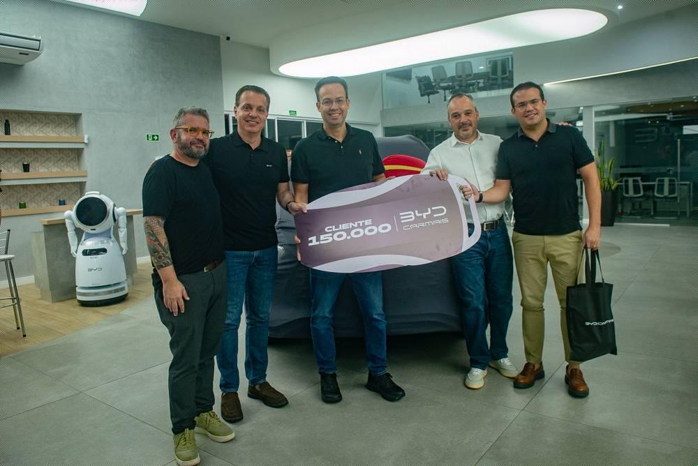 150.000: a BYD é do Brasil! Marca celebra o feito histórico de vendas em apenas três anos no mercado nacional