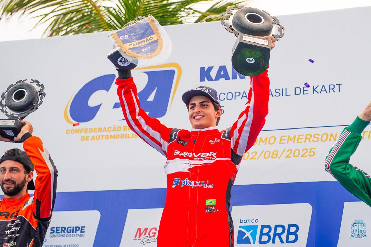 Campeão da Copa Brasil, Firás Fahs volta a disputar a Copa São Paulo Light de Kart