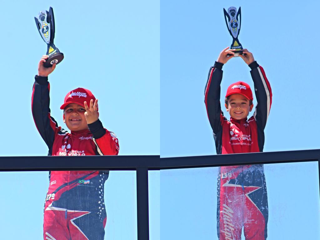 Irmãos Emerick conquistam seis troféus na nova pista da V11 Arena em Arujá