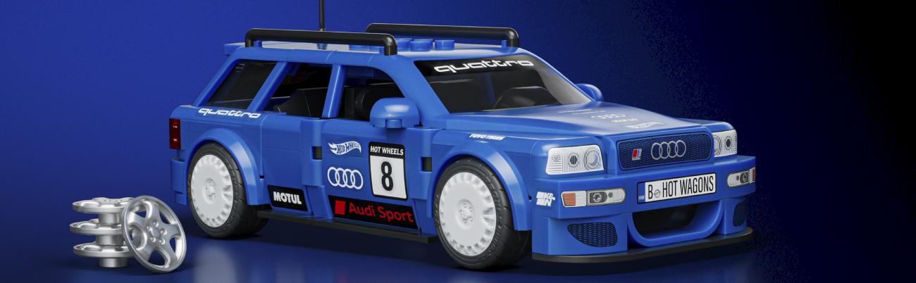 Mattel Brick Shop™ e Hot Wheels® lançam modelo colecionável de carro lendário da Audi
