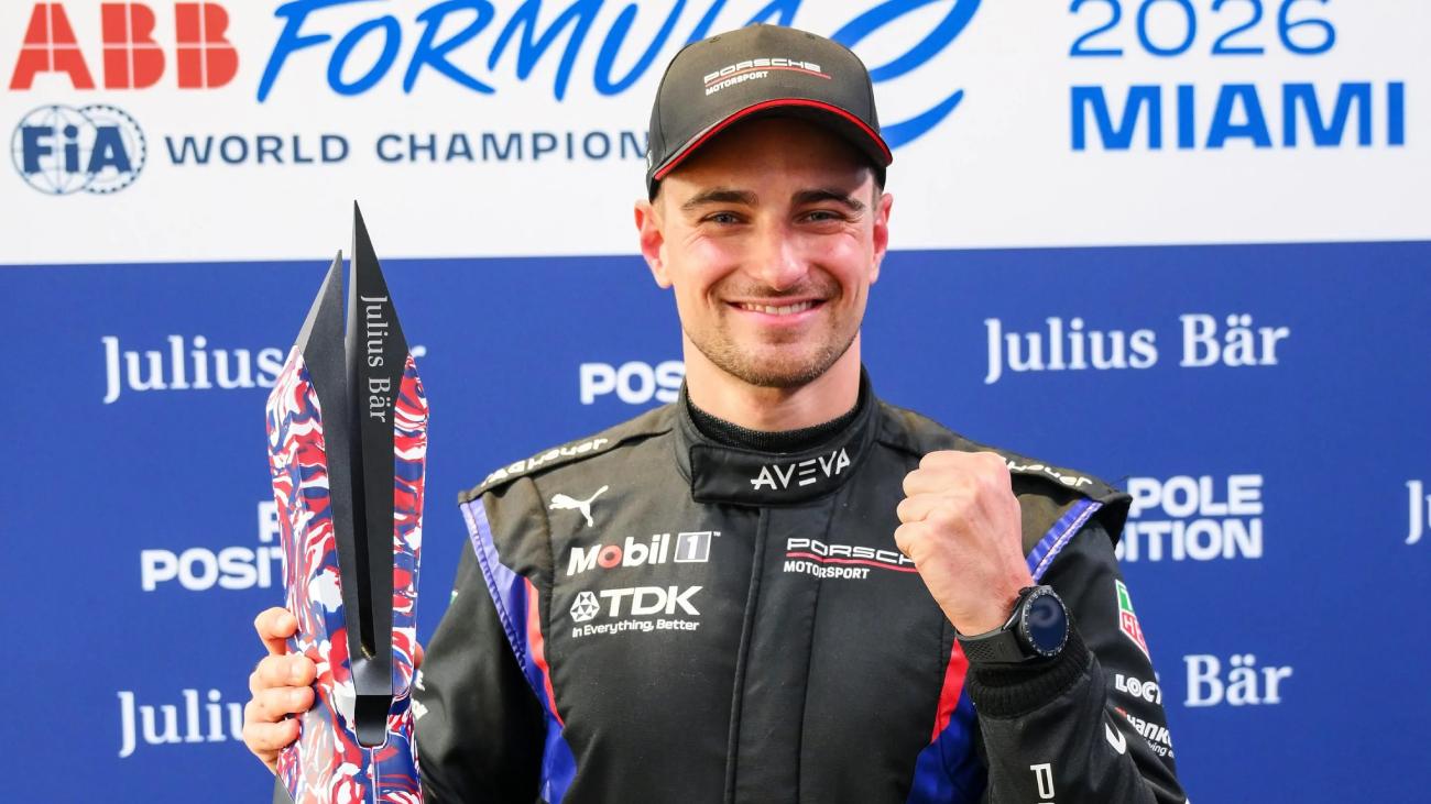 Brasileiro Felipe Drugovich larga na segunda posição, após Final da Classificação contra Nico Müller, no E-Prix de Miami de 2026