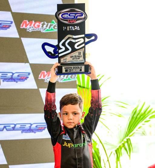 Joabe Mastella estreou no kartismo com pódio na 1ª etapa da Copa São Paulo Light