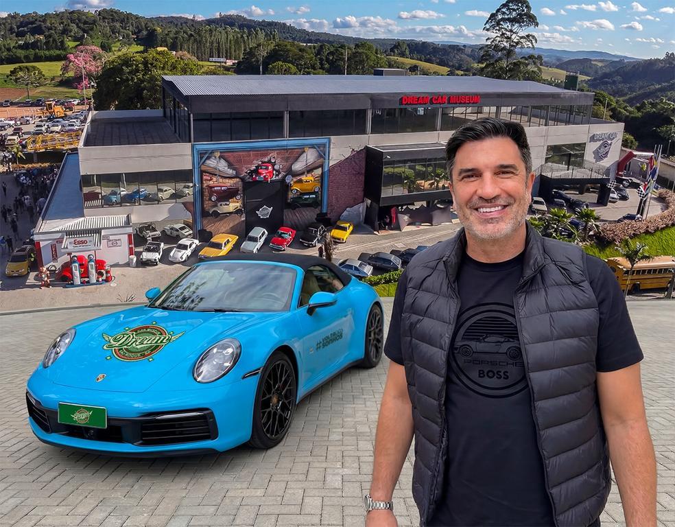 Parque Dream Car de São Roque (SP) sorteia passeio de Porsche com o apresentador e piloto Edu Guedes