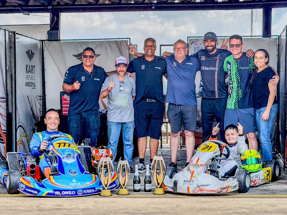 Equipe oficial da Kart Republic no Brasil, Medina Motorsports teve 100% de aproveitamento na 3ª etapa da Copa São Paulo KGV de Kart