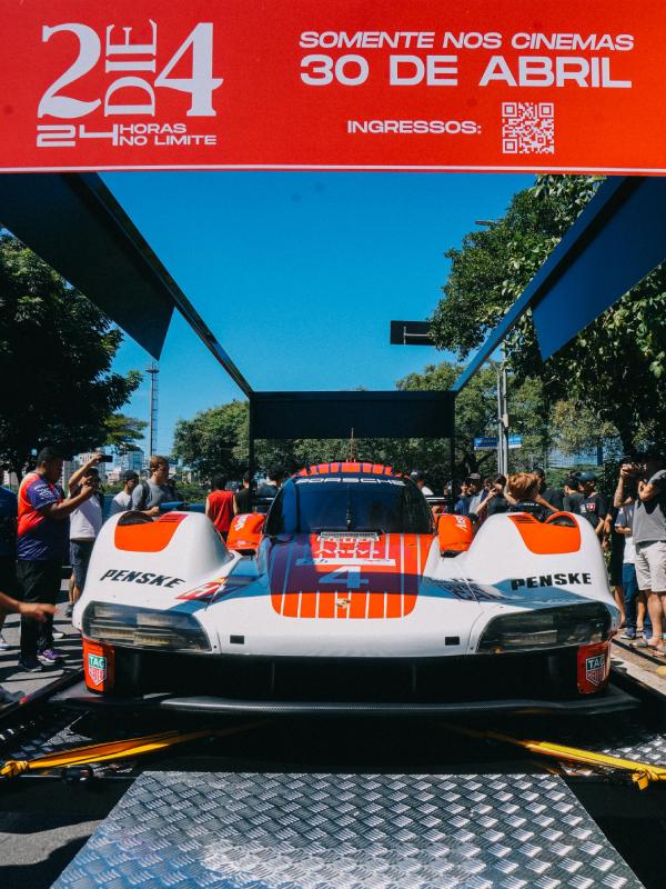 Porsche 963 terá exposição ao ar livre em São Paulo para promover o filme '2DIE4: 24 Horas no Limite'