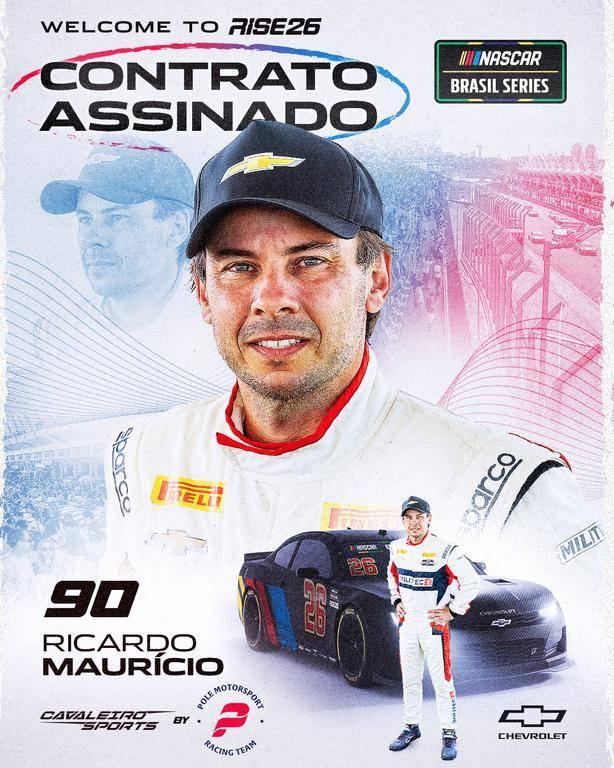 Ricardinho Maurício reforça grid da NASCAR Brasil em projeto inédito Cavaleiro Sports by Pole Motorsport