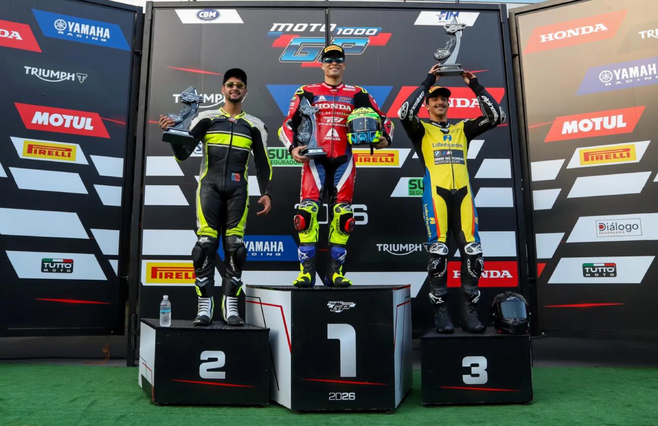 Vitória de Eric Granado, da Honda Racing, na corrida de abertura do MOTO1000GP 2026
