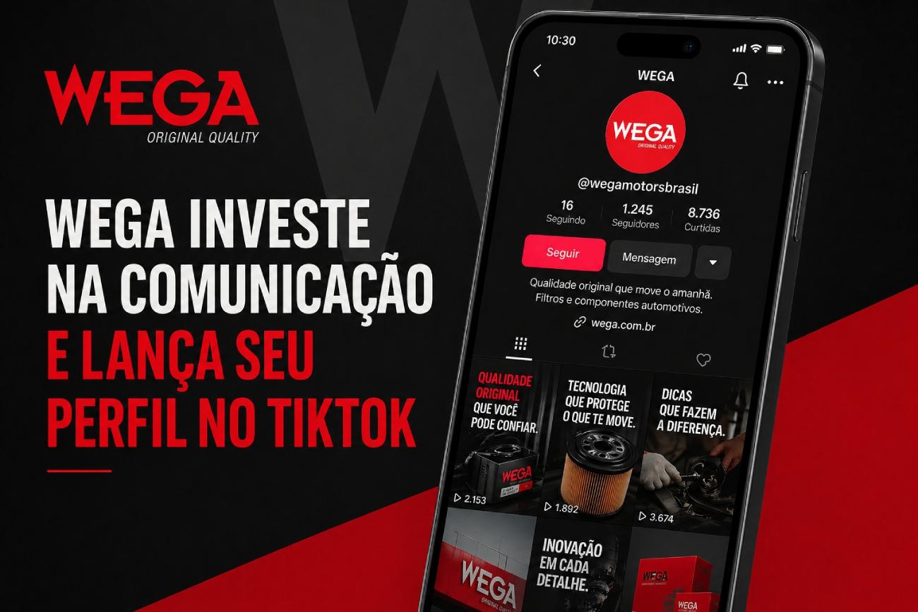 Wega Motors chega ao TikTok para desmistificar o universo automotivo de forma leve e divertida