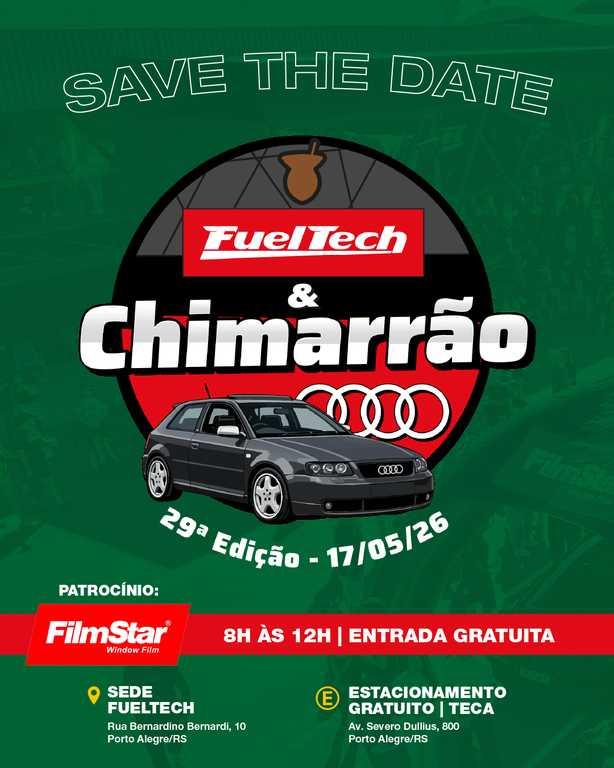 Com atrações para toda a família, 29º FuelTech & Chimarrão reunirá dezenas de carros da Audi neste domingo (17/5) em Porto Alegre