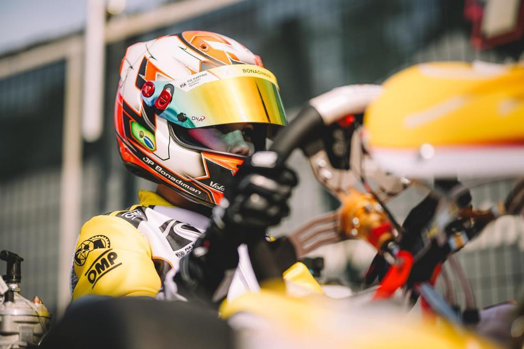 João Paulo Bonadiman abriu o Troféu Academia FIA Karting com três top 5 e 7º lugar na etapa na Bélgica
