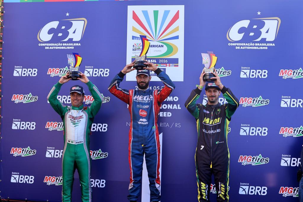 Sul-Americano de Kart 4T: Correndo em casa, brasileiros confirmam favoritismo e conquistam todos os pódios em Nova Santa Rita