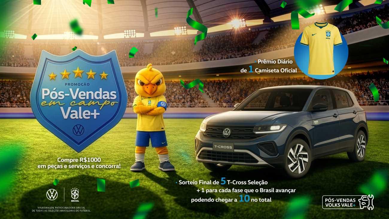VW lança promoção de Pós-Vendas com sorteio de até 10 T-Cross Seleção