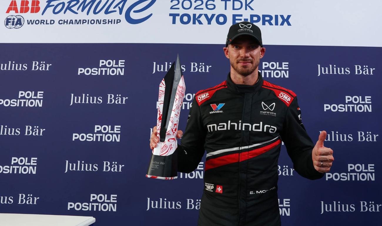 Edoardo Mortara faz quarta pole position na temporada na pista molhada do E-Prix de Tóquio de 2026 
