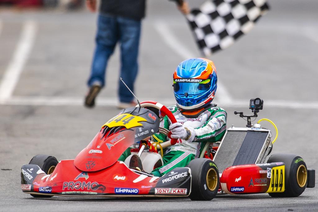 Gael Rampazzo conquista etapa na OKN Júnior Rokkie e tem recuperação na F4 no Paulista Light