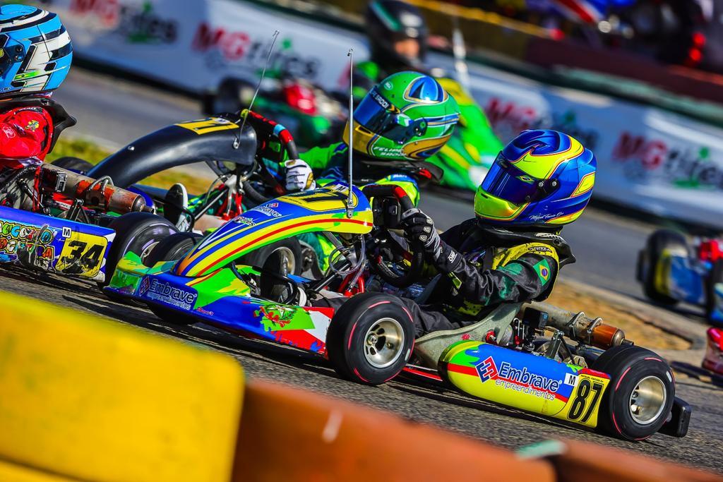 Miguel Faccio conquista mais um pódio e segue na briga pelo título no Paulista Light de Kart