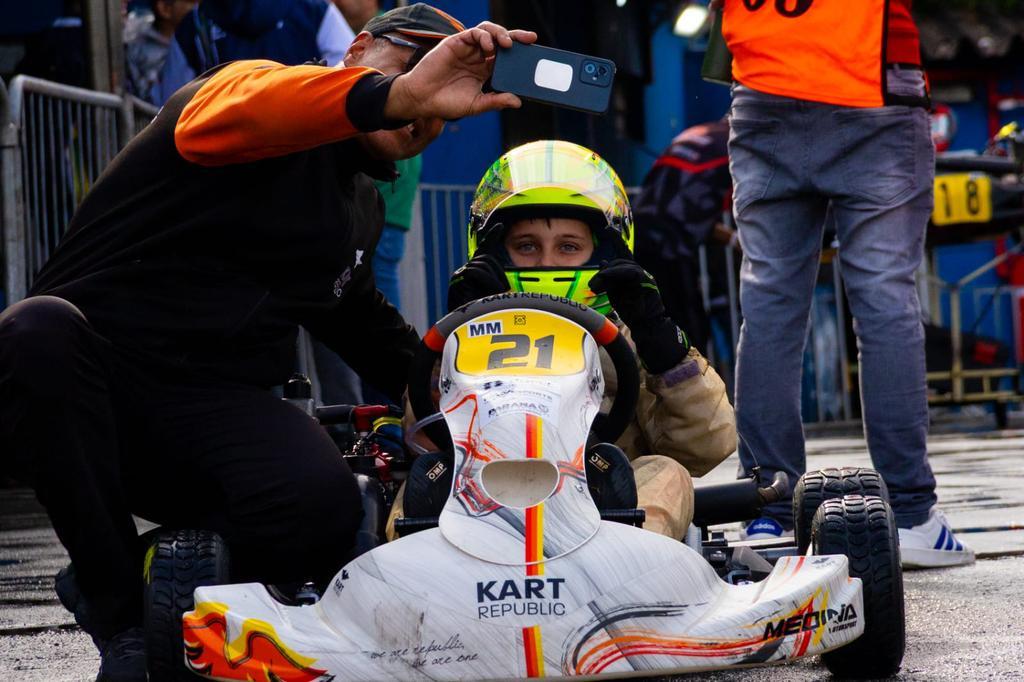 Com pole e duas vitórias, Lorenzo Tanner Kuhn venceu a 6ª etapa da Copa São Paulo KGV de Kart e mira novos desafios  