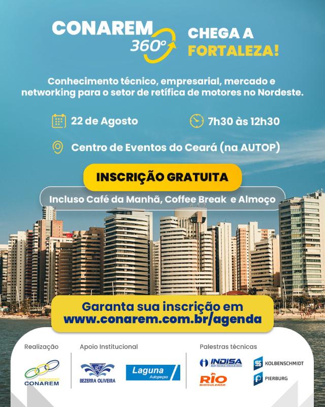 Fortaleza sedia CONAREM 360 na AUTOP com foco em tecnologia e no futuro da reparação automotiva