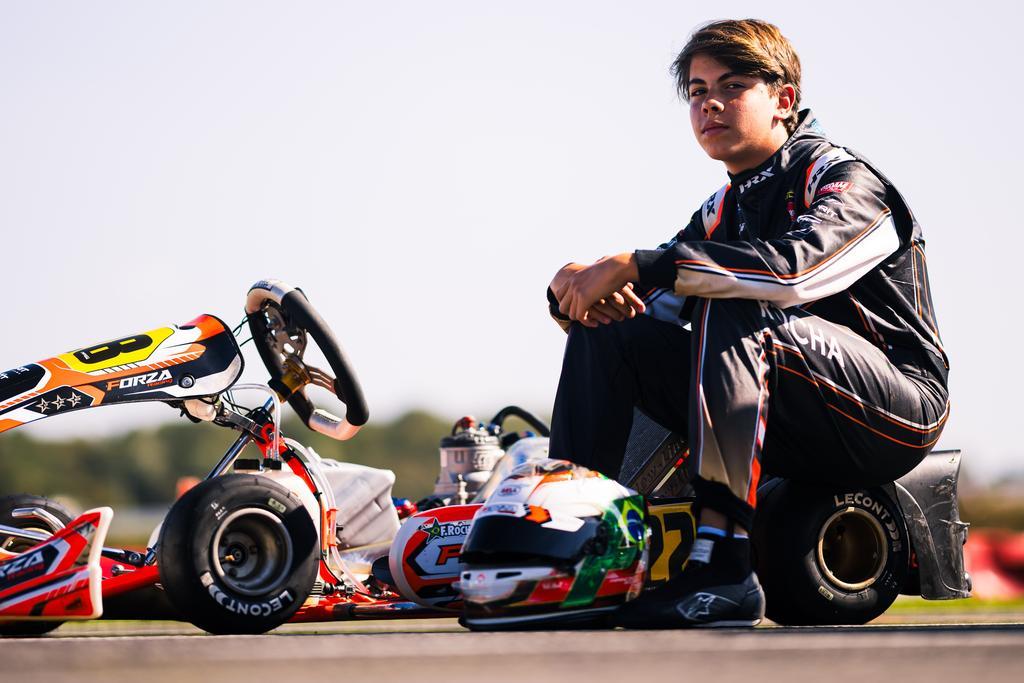 Francisco Rocha cruza linha de chegada da WSK Final Cup dentro do Top 10 na OK  