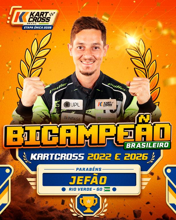 Jefão conquista o título brasileiro de Kartcross  