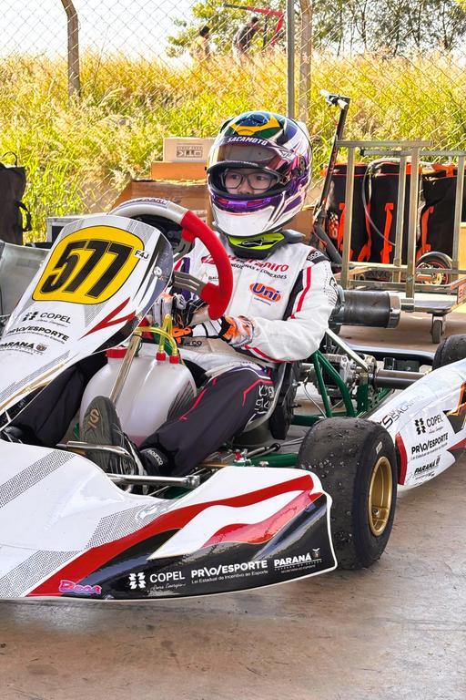 Lucas Sacamoto faz treinos no Speed Park de olho no grande desafio do kart nacional  