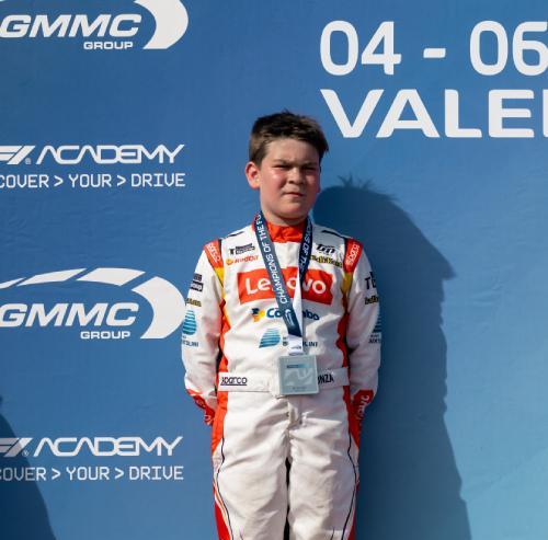 Joaquim Fronza foi 2º no Champions of the Future Academy Program e conquistou seu primeiro pódio no kartismo europeu
