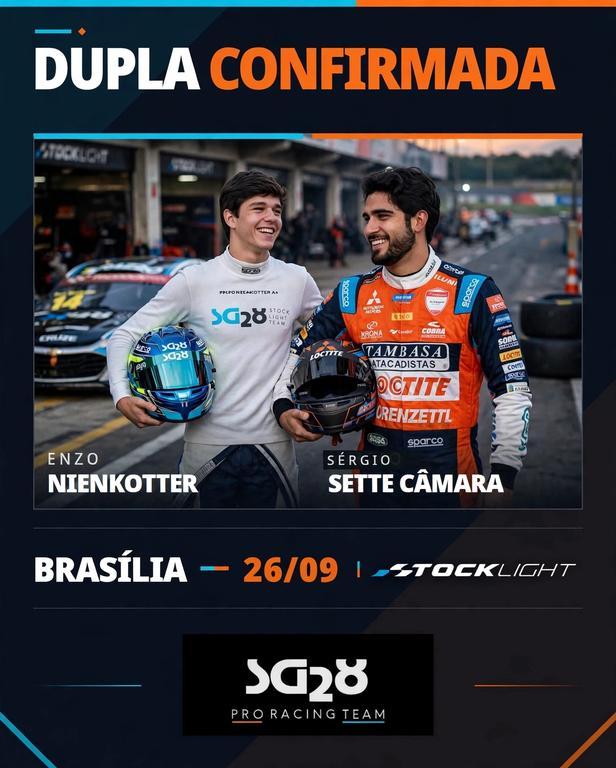 SG28 Racing anuncia primeira dupla para etapa em Brasília
