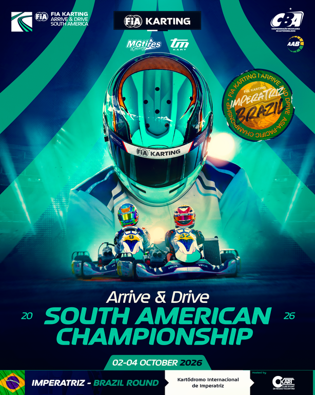 Sul-Americano FIA Karting Arrive & Drive: pista de Imperatriz estará aberta para treinos até 27 de setembro