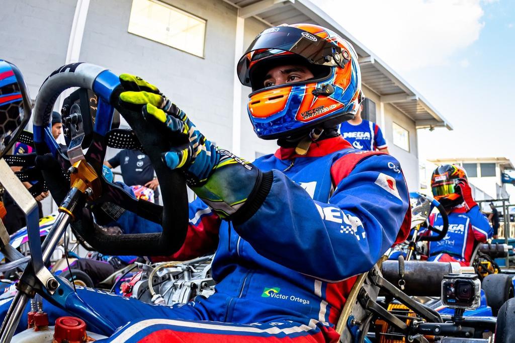 Victor Ortega fecha quarta etapa do Circuito Paulista de Kart com recuperação e ritmo de pódio no Speed Park  