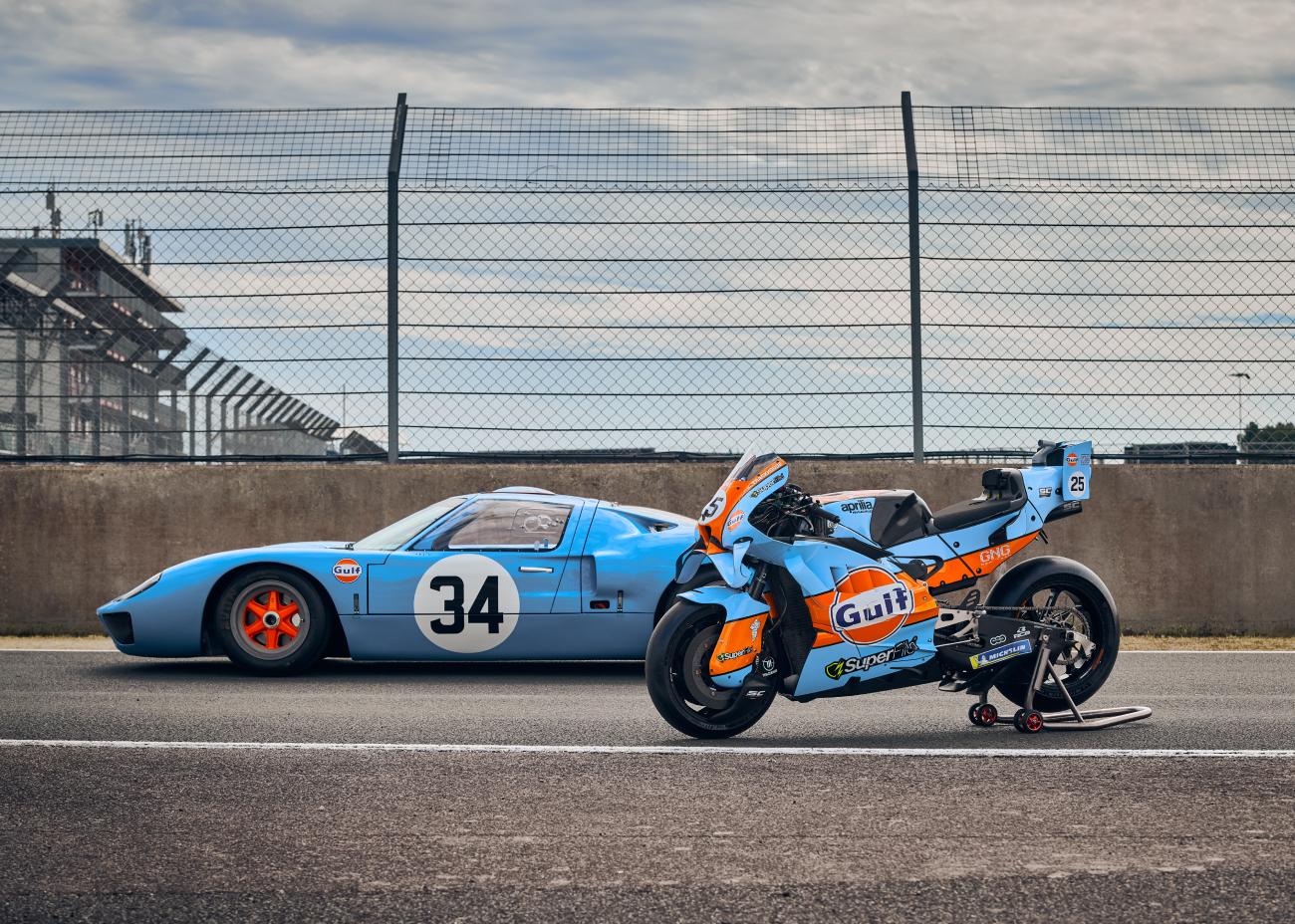 Gulf Oil International leva às pistas da MotoGP pintura inspirada no Ford GT40