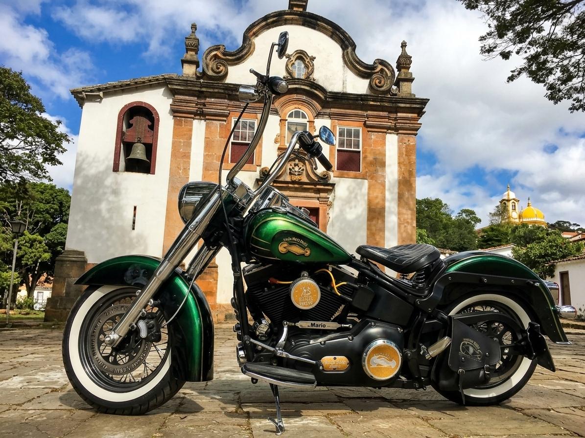 Moto customizada com monumentos do Brasil e história emocionante é destaque no Festival Moto Brasil