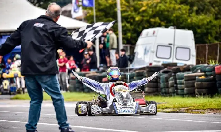 Arthur da Rocha marcou pole, venceu corrida e fechou a 5ª etapa da Copa São Paulo Light de Kart em 2º na OK-N Júnior