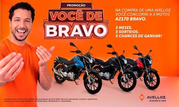 Avelloz estreia campanha nacional para impulsionar vendas e apresentar nova AZ170 Bravo