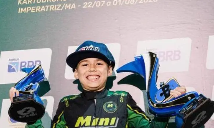 Eliabe Mastella venceu a Copa Brasil e comemorou a conquista de seu primeiro título no kartismo nacional