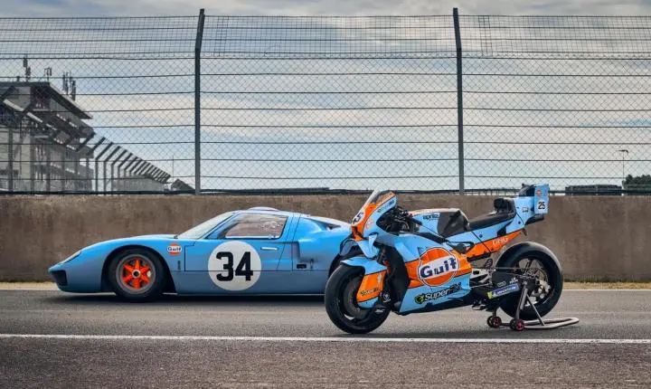 Gulf Oil International leva às pistas da MotoGP pintura inspirada no Ford GT40