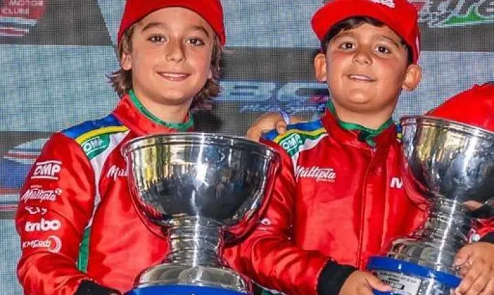 Irmãos Emerick defendem liderança em um desafio da Copa São Paulo Light de Kart