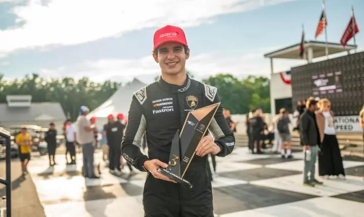 Kiko Porto conquista pódio na Lamborghini durante fim de semana de duplo desafio em Road America