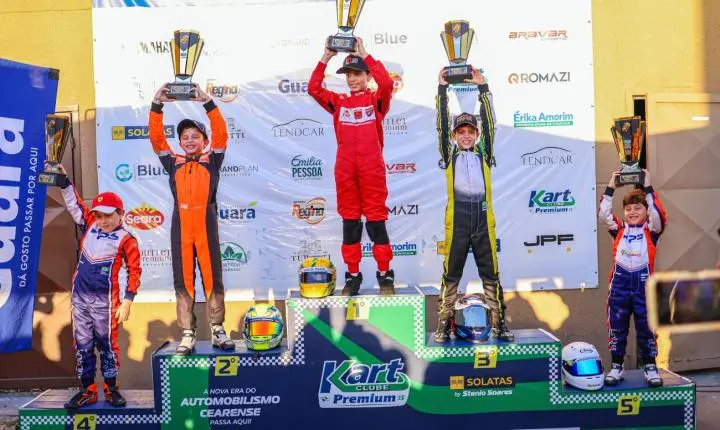 Luca Dias faz o pleno na 5ª etapa do Cearense de Kart, com ultrapassagem de tirar o fôlego na final