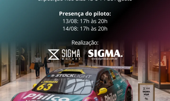 Luis Trombini estará no Pátio Batel com o Stock Light #63 a convite do Grupo Sigma